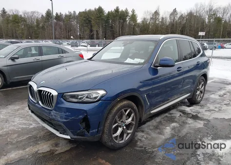 2023 BMW X3 xDrive30I z USA, uszkodzony, nr VIN WBX57DP01PN201887